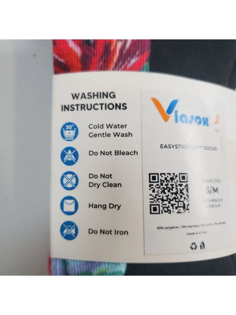 Viasox Easy Stretch Compression Socks Women Size S -  M NWT Rosie Day Bamboo